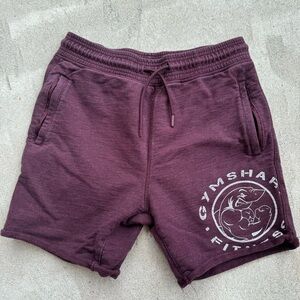 Gymshark Sweat Shorts Men’s Medium Retro Athletic Gym Maroon Purple